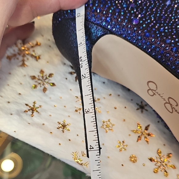 Jessica Simpson Glittering Blue Boots - Picture 11 of 13